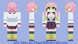 mitsuri minecraft skin|Mitsuri Kanroji Minecraft Skin